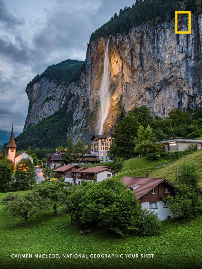 This incredible landscape in the Swiss Alps hamlet of Lauterbrunnen is "hands down one of the most magical places I have ever been," says Your Shot photographer Carmen MacLeod. https://on.natgeo.com/2MOzrPb